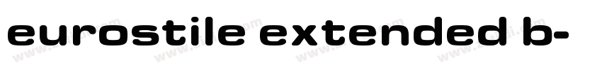 eurostile extended b字体转换
